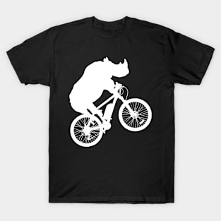 Rhinoceros Riding a Bike T-Shirt